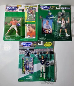 Lote (3) Figuras de Acción John Elway Broncos 1993 1998 1999 Alineación Inicial SLU Nuevas - Imagen 1 de 5