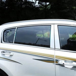 Para Cadillac Escalade 2007~2014 postes cromados pilar B puertas ventanas molduras cubiertas. - Imagen 1 de 11