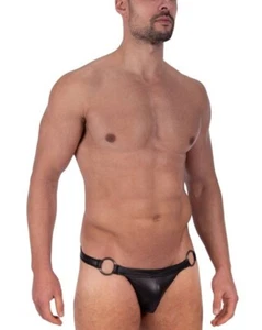 Manstore Hip String M2319 talla l PVP: 49,95 € NUEVO negro imitación cuero - Imagen 1 de 5