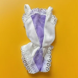 Vintage Barbie #9629 Purple White Teddy Lingerie Nightie Very Slender BARBIE EUC - Picture 1 of 2