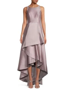 Adrianna Papell Mikado Evening Gown Dress 2 Cameo Pink Wedding Formal Prom - Picture 1 of 2