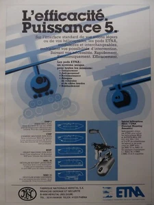 6/1985 PUB FN HERSTAL ETNA POD TMP-5 CMP HMP MRL 70 MBD 15 ORIGINAL FRENCH AD - Imagen 1 de 1