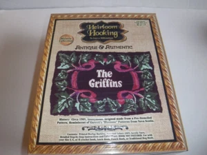 Vintage New FOLIAGE WITH NAME Heirloom Hooking Burlap Rug Hook Punch Kit #60508 - Picture 1 of 6