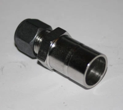 3/4 Tube Stub x 3/8 Tube 316ss Reducer Fitting Parker 12-6-TRBZ-SS - Image 1 of 3