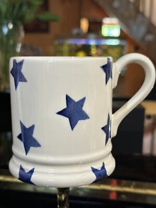 EMMA BRIDGEWATER BLUE STAR Half Pint Mug BN Free Post - Picture 1 of 10