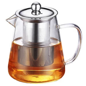 43oz/1300ml Glass Teapot with Removable Infuser, Stovetop Safe Large Tea Pot - Picture 1 of 12