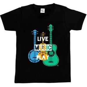 Camiseta 1Tee niños en vivo, música, jugar - Imagen 1 de 5
