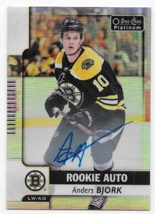 17/18 O-PEE-CHEE PLATINUM RAINBOW ROOKIE AUTOGRAPH Anders Bjork #RAB - Picture 1 of 1