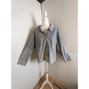 Cabela's suede leather jacket pockets stitching detail XL grey - Picture 1 of 20