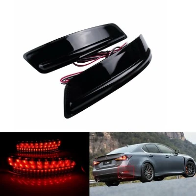 Luces de freno de parada de parachoques trasero LED de humo para 13-18 Lexus GS350 GS450H Foto 1 de 4