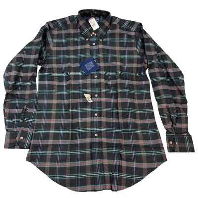 Claybrooke Outdoors Men Medium Flannel Long Sleeve Shirt Plaid Button-Down - New - Image 1 of 4