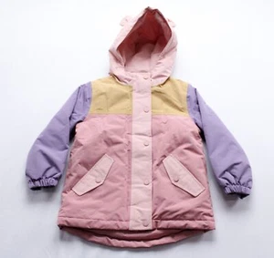 NEXT Girl's Ear Design Hooded Rain Coat AW5 Pink/Purple Size 5-6 Years NWT - Picture 1 of 4