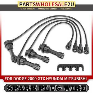 Spark Plug Wire Set for Dodge Hyundai Mitsubishi Plymouth Eagle 1.6L 1.8L 2.0L