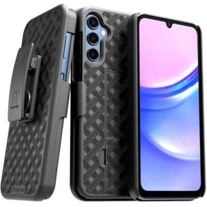 Holster & Ständer Hülle mit Feder Gürtelclip - Samsung Galaxy A15 5G - Bild 1 von 6