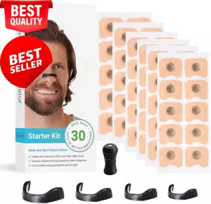 60 Count Nasal Strips, Anti-Snoring Sleep Aid, Breathing Nose Magnets for Men & - Picture 1 of 12
