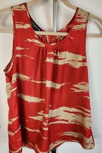 Blusa de seda vintage Jones colección New York talla 6 nueva con etiquetas sin mangas - Imagen 1 de 9