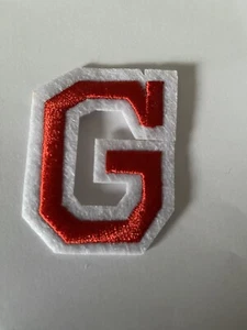 ALPHABET LETTERS EMBROIDERED IRON ON BADGE SEW ON PATCH RED APPLIQUE “G” - Picture 1 of 1