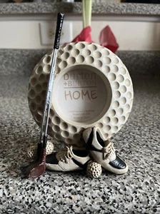 Burton Burton Home! Golf Shaped Picture Frame! Holds 3x3 Photo! - Picture 1 of 3