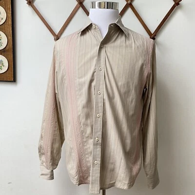 Club Monaco Button Down Shirt Embroidered Boho Mens Medium - Image 1 of 4