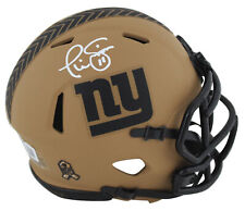Giants Phil Simms Signed Salute To Service II Speed Mini Helmet BAS Witnessed