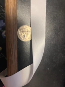 7/8 inch white polyester single face satin ribbon, including shipping - Picture 1 of 1