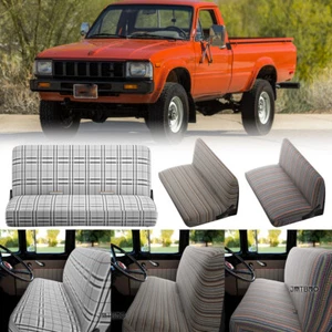 Cubiertas de asiento de banco con manta para silla de montar de auto camioneta Toyota / Hilux - Imagen 1 de 27