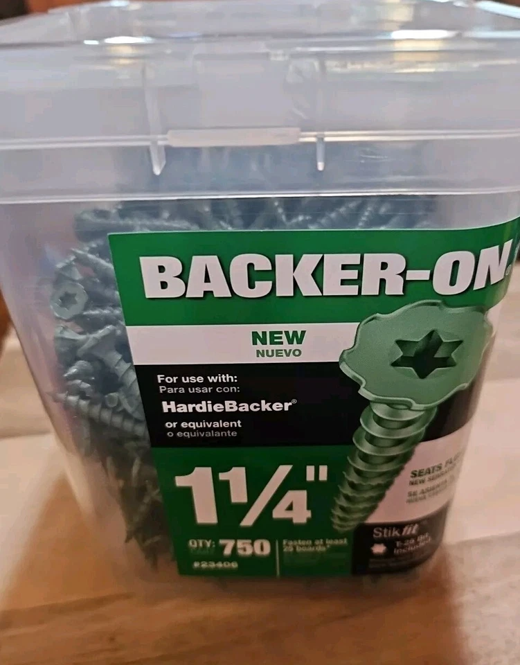 Tornillos para paneles de yeso SAE de 1 1/4 pulgadas cabeza plana interior paquete 750 Foto 1 de 1