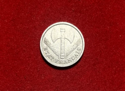 France 1942 Franc KM#902.1 Aluminum Coin T1583 - Image 1 of 2