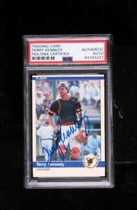 1984 Fleer #304 TERRY KENNEDY San Diego Padres Autograph PSA/DNA