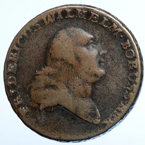 1797 PRUSSIA King Friedrich Wilhelm II GERMANY Antique 1 Grossus Coin i110797 - Picture 1 of 3