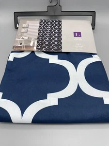 Lush Decor GEO Navy 72x72 Shower Curtain - Picture 1 of 3