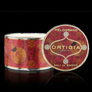 Sicilian Pomegranate Melograno Scented Bath Salts by Ortigia Sicilia, Gift 500g