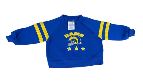Vintage Team NFL Babyfair Rams Blue Sweater Size 12 Months Cover