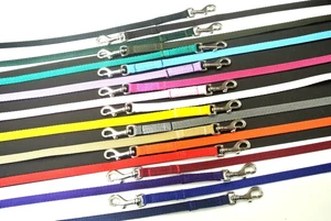 76" Long Dog Lead Puppy Leash Small 13mm Wide Strong Durable Webbing 19 Colours - Picture 1 of 32