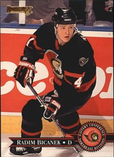 1995-96 Donruss Senators Hockey Card #15 Radim Bicanek