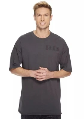 Camiseta para hombre Puma gris elemental S/S talla L grande nueva con etiquetas Foto 1 de 4