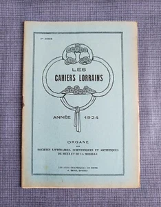 Les cahiers lorrains - N°3 1924 - Imagen 1 de 3