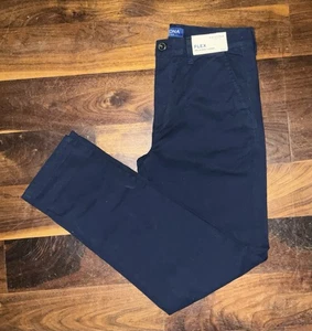 Arizona, Flex, Taper, Chino Pant, Men’s 32x34, NWT, Navy, Relaxed Fit - Picture 1 of 5