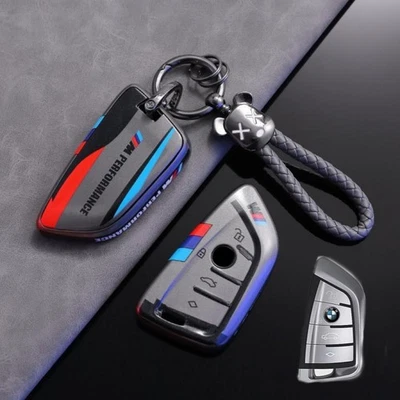 Car Key Fob Case Cover for BMW 2 3 4 5 6 7 M3 M5 530 X3 X5 X6 Protective Shell - Image 1 of 2