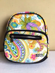 New Beach Handbags & Accessories Patchwork Paisley Neoprene Mini Small Backpack - Picture 1 of 9