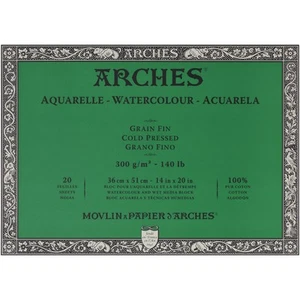 Arches Watercolor Paper Block-Cold Press 140lb-14x20-with 4 Upsyde Angle Lifts - Picture 1 of 4