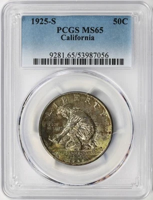 1925-S 50c California Silver Half Dollar Commemorative PCGS MS65 - Image 1 of 4