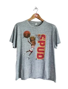 Vintage Spud Webb Slam Dunk Champions 1986 T-shirt NBA Atlanta Hawks  - Picture 1 of 10