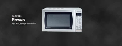 Panasonic NN-ST479S (BPQ) 900W 27L Family Size Microwave Oven B Grade Cosmetic - Image 1 of 4
