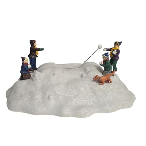 Mr. Christmas Schneeballschlacht animierte Dorfszene mit Adapter Urlaub 37017 - Bild 1 von 9