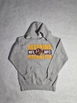 NFL Washington Redskins Hoodie Sweatshirt Youth Boys Gray Football SEE PHOTOS  - Image 1 of 4