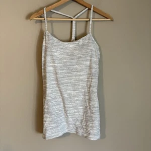Lululemon Tank Top Womens 8 Gray  Y Athletic Shirt Run - Picture 1 of 8