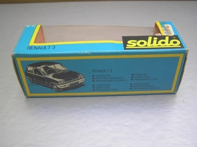 Solido #10 Renault 5 Box Only made in France 1/43 scale Excellent+  Condition - Image 1 of 4