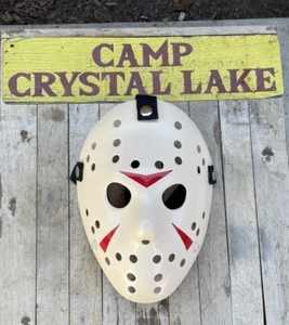 FRIDAY THE 13TH JASON VOORHEES HOCKEY MASK HALLOWEEN COSTUME PARTY HORROR PROP - Picture 1 of 5