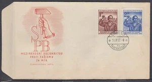 Checoslovaquia Scott 514-5 FDC - Emisión anticismo - Imagen 1 de 1